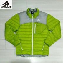 adidas ダウンジャケット L メンズ ライト 軽量 ブルゾン アディダス ゴルフ テーラーメイド_画像1