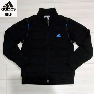 新品に近い adidas GOLF 2way 中綿入り ナイロンジャケット L メンズ 軽量 ライトダウン アディダス ゴルフ テーラーメイド 美品