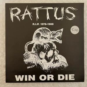 RATTUS / WIN OR DIE 7s finland hardcore 88年original