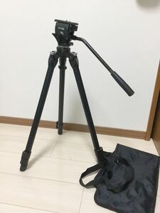 中古☆スリック ダイワビデオ三脚(２) VT-551 HDV/DV対応三脚 ソフトケース付き DAIWA