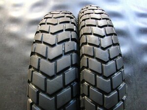 【送料無料★ ※沖縄・離島を除く】中古前後セット! ◎CEAT GRIPP XLF. 100/90-19. 120/90-17. TK408:23123