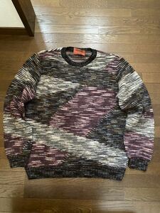 MISSONI COLLECTABLE ミッソーニ モヘア デザインニットセーター イタリア製 50