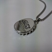 未使用品 Coca-Cola Trademark Bottle Cap Necklace コカ・コーラ ロゴ ボトルキャップ 王冠デザイン S925刻印 ペンダントトップネックレス_画像9