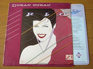 □ DURAN DURAN RIO UK盤オリジナルテクスチャージャケ　初期マトA2/B1