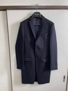 【即決】【良品】 ATO アトウ チェスターコート ロングジャケットNAVY ネイビー 即決早い者勝ち