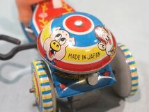 ■当時物 日本製 ブリキ 三輪車 ゼンマイ セルロイド ソフビ 人形 玩具 ジャンク 昭和レトロ ビンテージ■_画像4