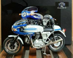 【MINICHAMPS】 1/12 Ducati 900 SS Silvar/Blue(1977)