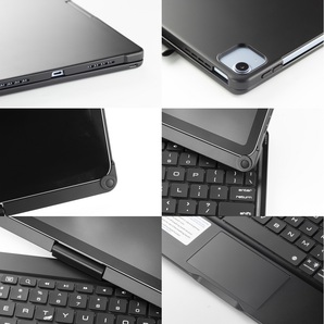 F109ATS iPad 10.9インチ第10世代用Bluetooth ワイヤレス キーボード ハード ケース マウスパッド,七彩バックライト付 銀の画像7