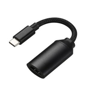 USB3.1 Type C to HDMI 変換アダプタ ナイロン網目オスーメス 4K×2K@30Hz 20cm 音声サポート 3840×2160P 黒