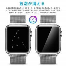 Apple Watchシリーズ1 2 3 4 5用38mmサイズ 保護フィルム PET素材 気泡軽減 高透過率 耐指紋 アップルウォッチ フィルム 黒_画像4