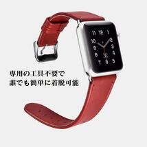 RIW118 iCARER Apple Watch 1 2 3 4 5 6 7 SE/アップル ウォッチ用 本革 ビンテージ レザー バンド42mm/44mm/45mmサイズ 紺_画像3