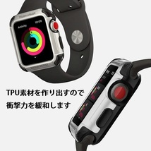 Apple Watch アップルウォッチ 42mm用 ケース TPU カバー 保護 耐衝撃性 脱着簡単 プラフレーム ローズゴールド_画像2