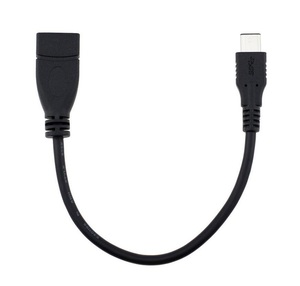 USB3.1 Type C to USB3.0 Type A 変換ケーブル 15cm オス－メス/USB C M-USB3.0 AF OTG ケーブル ブラック