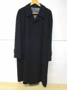 12345RSZ◎Burberrys バーバリー チェスターコート ネイビー カシミヤ×ウール 92-170-5◎中古