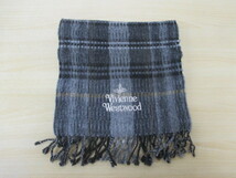 12088FSZ◎Vivienne Westwood ヴィヴィアンウエストウッド マフラー グレー系◎中古【送料無料】_画像1