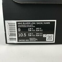 【未使用】NIKE×SACAI×KAWS/ナイキ×サカイ×カウズ BLAZER LOW Team Red/ブレーザーロー チームレッド DM7901-600/27.0 /080_画像10