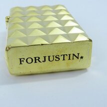 【ギャラ有り】Justin Davis/ジャスティンデイビス スタッズモチーフ インサイドユニットZIPPO オイルライター BGF118 /000_画像6