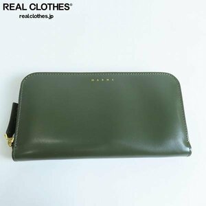 MARNI/マルニ イタリア製 カーフレザーラウンドジップウォレット PFMOE11U01 LV639 /000