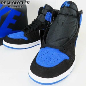 【未使用】NIKE/ナイキ AIR JORDAN 1 RETRO HIGH OG ROYAL REIMAGINED/ロイヤルリイマジンド DZ5485-042/26.5 /080