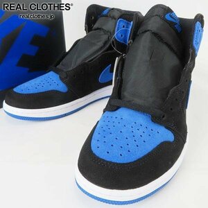 【未使用】NIKE/ナイキ AIR JORDAN 1 RETRO HIGH OG ROYAL REIMAGINED/ロイヤルリイマジンド DZ5485-042 26 /080