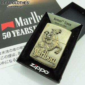 ZIPPO/ジッポー Marlboro/マルボロ 日本上陸50周年記念モデル 世界150個限定 Rideデザイン シリアル041 アーマー 22年製 /000