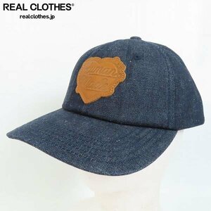 HUMAN MADE/ヒューマンメイド レザーパッチ 6 PANEL DENIM CAP/6パネル デニム キャップ HM26GD010/F /000