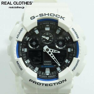 G-SHOCK/Gショック デジアナ ワイドフェイス ワールドタイム デジアナ 腕時計 GA-100B-7AJF /000