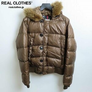 ☆【JPタグ】MONCLER/モンクレール BULGARIE/ブルガリ ダウンジャケット ファー付き 41327-90-53012/0 /080