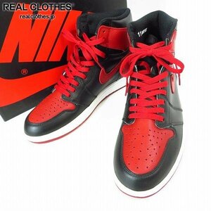 NIKE/ナイキ AIR JORDAN 1 RETRO HIGH OG Bred/Banned ブレッド バーンド 555088-001 29.0 /080