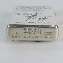 ZIPPO/ジッポー 松井秀喜ホームラン王打点王記念モデル限定銀いぶしG シリアルナンバー960 1998年製 /LPL_画像5