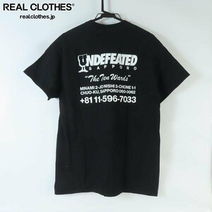 ☆UNDEFEATED/アンディフィーテッド SAPPORO REGION TEE Tシャツ ブラック L /LPL