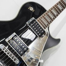 ★【難有り】Burny by FERNANDES/バーニー レスポールカスタムType ジョン・サイクス仕様 ミラーパーツ ギグケース付 同梱×/160_画像6