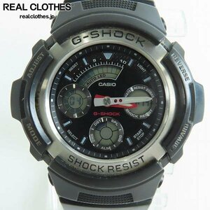 【ジャンク】G-SHOCK/Gショック デジタル/アナログ BASIC/ベーシック 腕時計 AW-590-1AJF /000