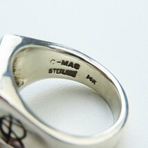 【ギャラ付き】FLASH POINT/フラッシュポイント JIM SKULL RING/ジムスカルリング K14 STAR +OX 16.5号 /LPL_画像7