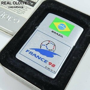 ZIPPO/ジッポー FIFA WORLD CUP FRANCE98/フランス ワールドカップ ブラジル 1997年製 /LPL