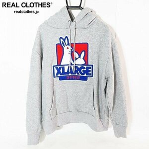 ☆XLARGE×#FR2/エクストララージ×エフアールツー XLFR2 ボックスロゴ スウェット フーディ/パーカー M /080