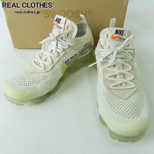 NIKE×OFF-WHITE/ナイキ×オフホワイト AIR VAPORMAX FK/エアヴェイパーマックス AA3831-100/26.5 /080