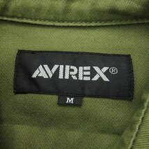 ☆AVIREX/アヴィレックス TOP GUN MILITARY SHIRTS/トップガン ミリタリーシャツ/長袖シャツ 6105143/M /000_画像3