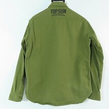 ☆AVIREX/アヴィレックス TOP GUN MILITARY SHIRTS/トップガン ミリタリーシャツ/長袖シャツ 6105143/M /000_画像2