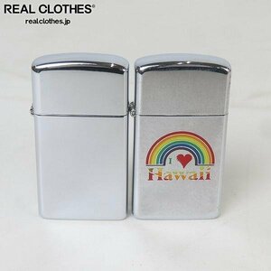 ZIPPO/ジッポー ハワイ等 スリム 2点セット /LPL