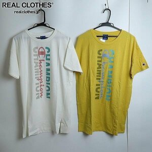 ☆【未使用】Champion/チャンピオン レディース 半袖 Tシャツ ロング丈 CW-SS312 2点セット /000