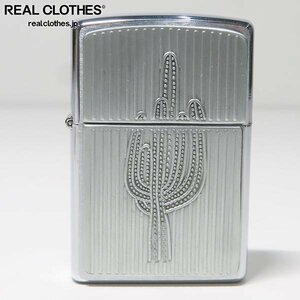 ZIPPO/ジッポー サボテン メタルプレート貼り 99年製 /LPL