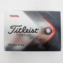 【未使用】Titleist/タイトリスト PRO V1x ゴルフボール ホワイト 1ダース /000_画像3