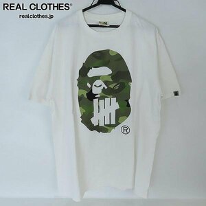 ☆A BATHING APE×UNDEFEATED/ア ベイシング エイプ×アンディフィーテッド Tシャツ/カットソー 2XL /LPL