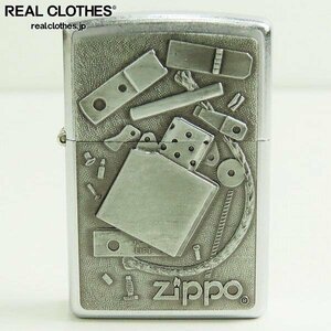 ZIPPO/ジッポー インサイドピューター メタル貼り 01年製 /LPL