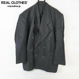 ☆Yohji Yamamoto POUR HOMME/ヨウジヤマモト プールオム 80s 丸文字 ダブルテーラードジャケット/M /060