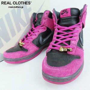 NIKE×Run The Jewels/ナイキ×ラン ザ ジュエルズ SB DUNK HIGH QS Active Pink and Black DX4356-600/26.5 /080