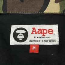 ☆AAPE BY A BATHING APE/エーエイプ バイ ア ベイシング エイプ プリント 半袖シャツ M /LPL_画像3