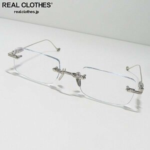 Chrome Hearts/クロムハーツ SOFFFFFFFFERS フローラルテンプル リムレス 眼鏡/メガネフレーム /000