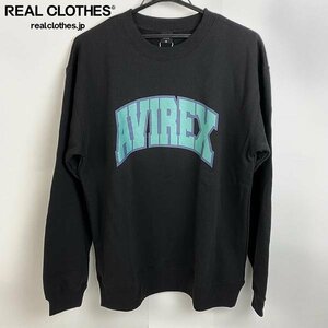 ☆【未使用】AVIREX/アヴィレックス CUSTOM College Logo SWEAT SHIRT カレッジロゴ スウェットシャツ 783-2232024/M /000